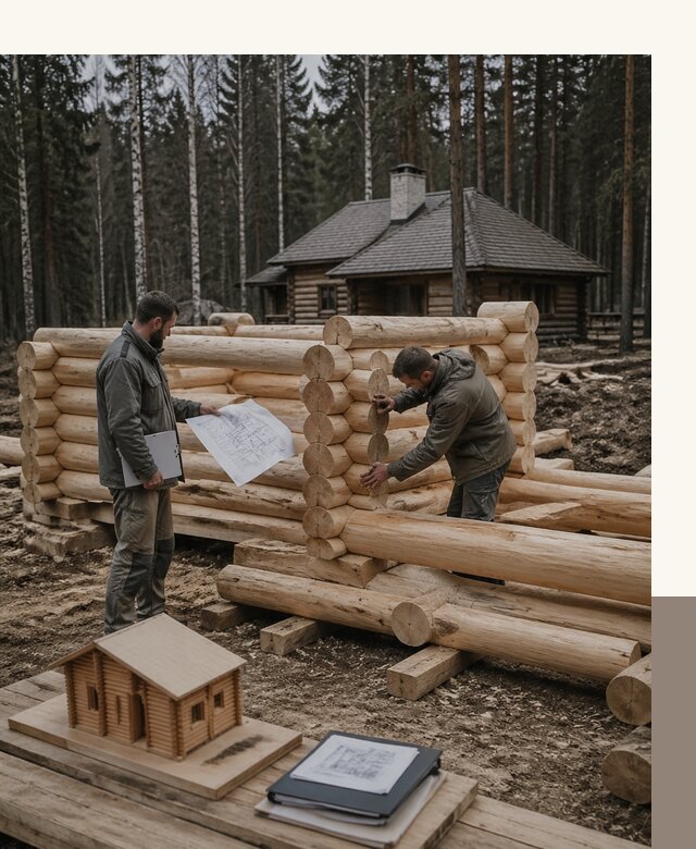 Проектирование и строительство домов из бревна в Алексине